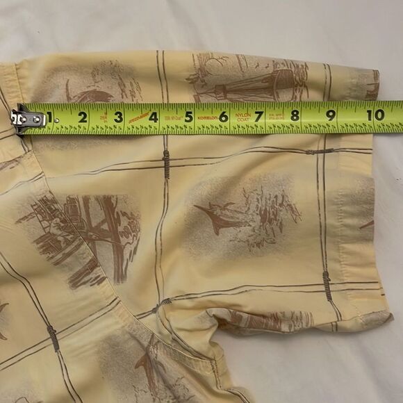 Columbia River Lodge Yellow Mens Shirt Size Extra Large XL Fishing Boat Sailfish - Picture 5 of 14